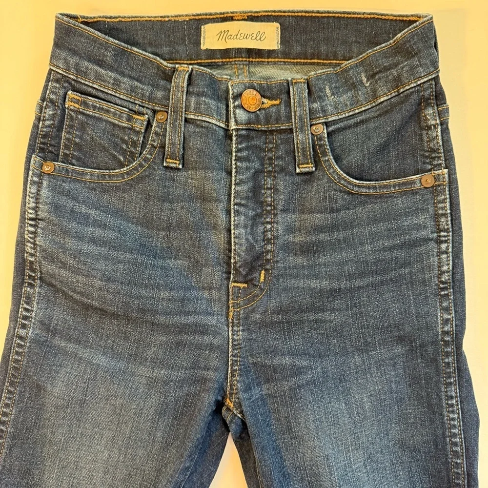 Madewell women’s 5 pocket skinny jeans 10” high rise size 23 stretch y2k - Picture 3 of 8